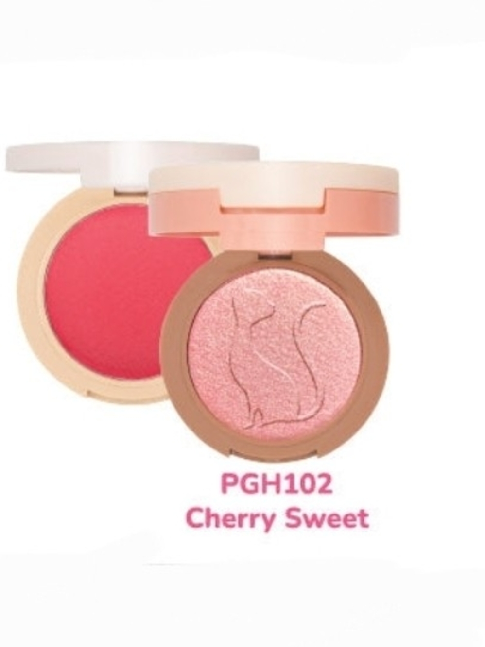 J Cat Piece Of Cake Blush + Highlighter - PGH102 Cherry Sweet
